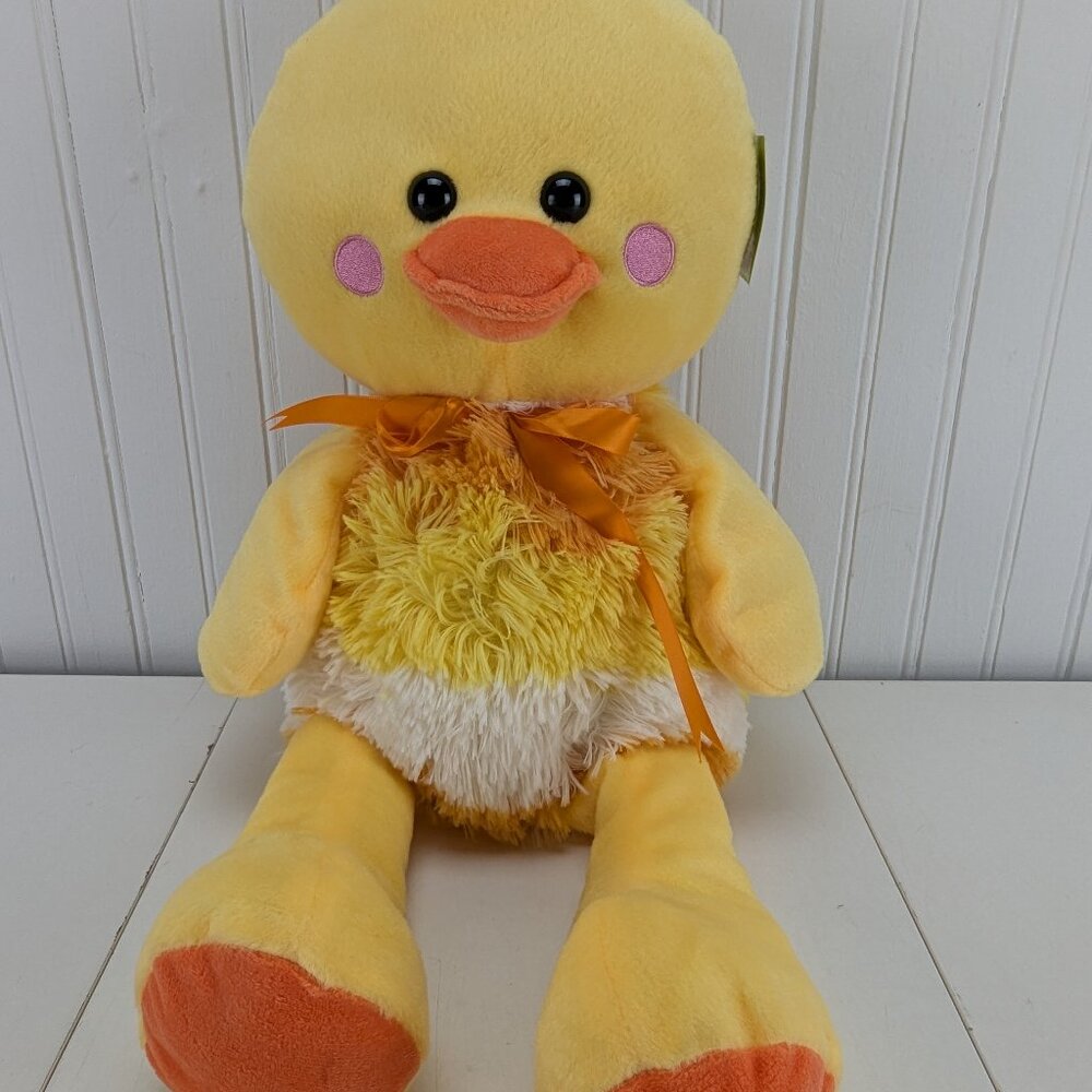 Hugfun Candy Corn Yellow Duck Chick Plush 20" Stuffed Animal 2018 Halloween New